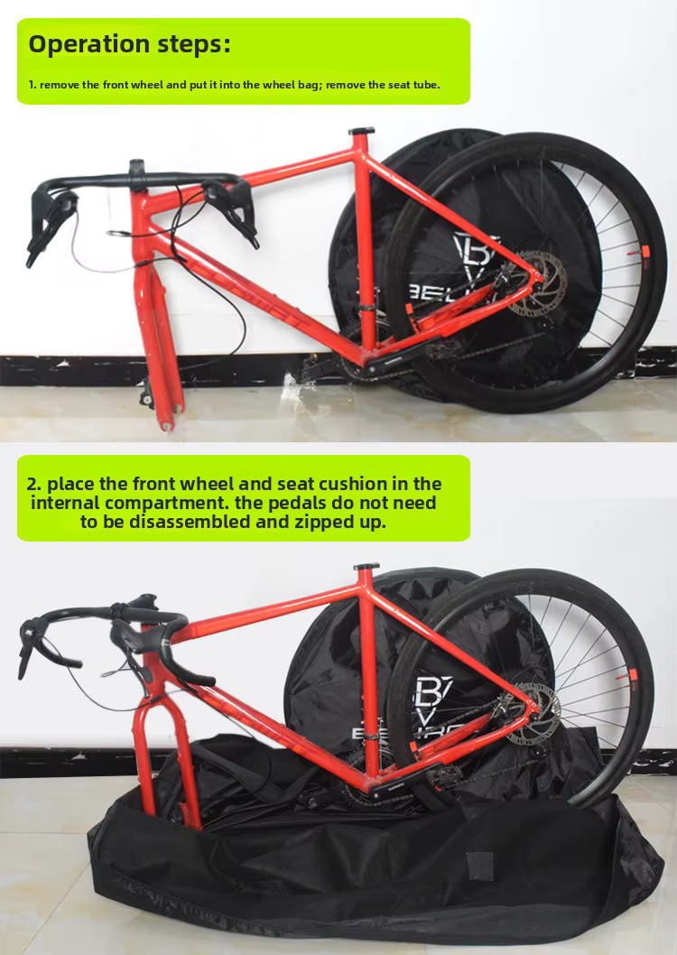 Sac de vélo pliant de 14/20 pouces-étui de voyage