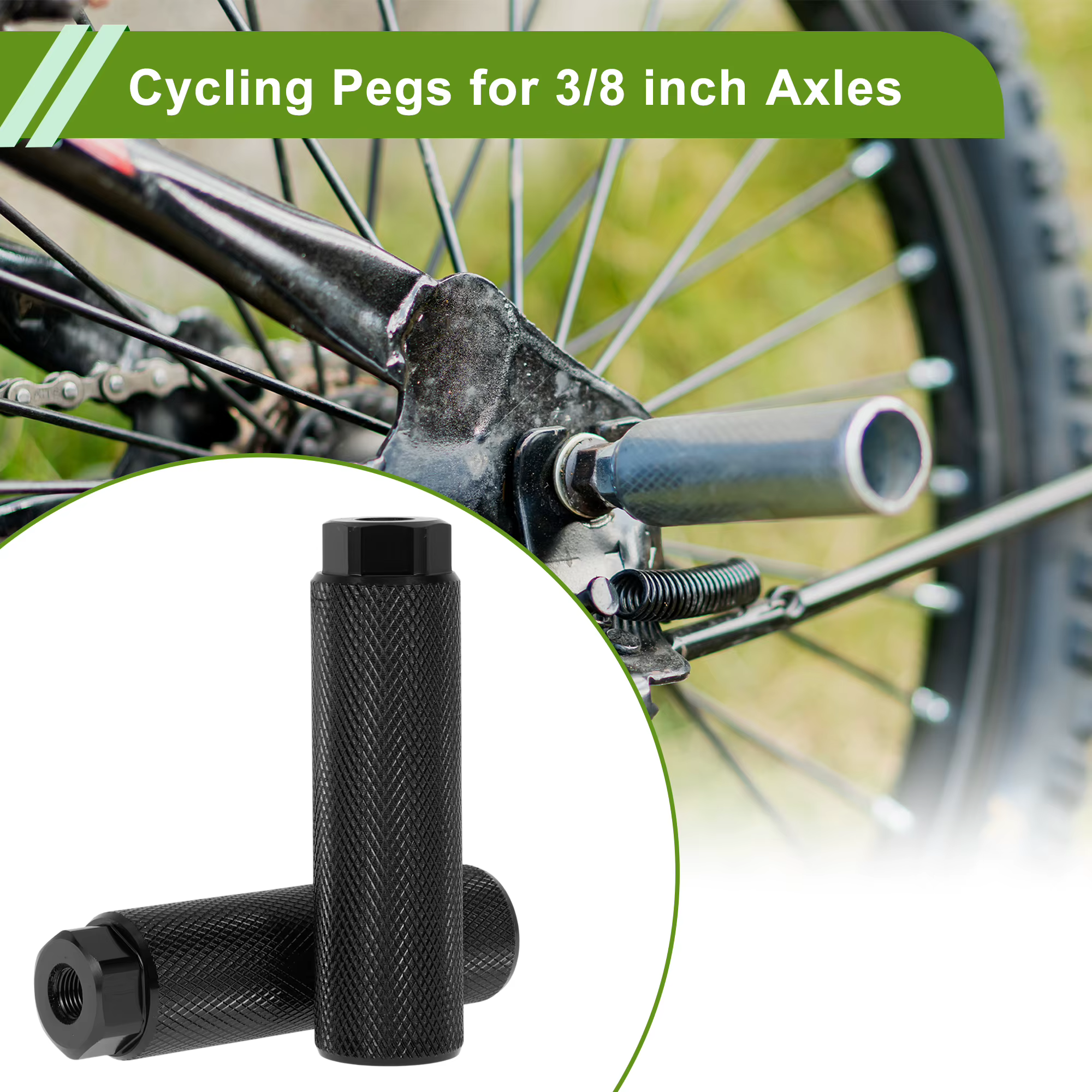 X Autohaux 4 pièces repose-pieds de vélo 100mm sièges arrière