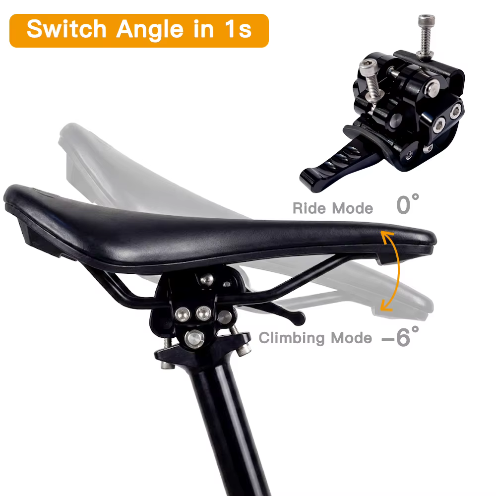 Système de réglage rapide de l'inclinaison de la selle VTT – Commutateur d'angle