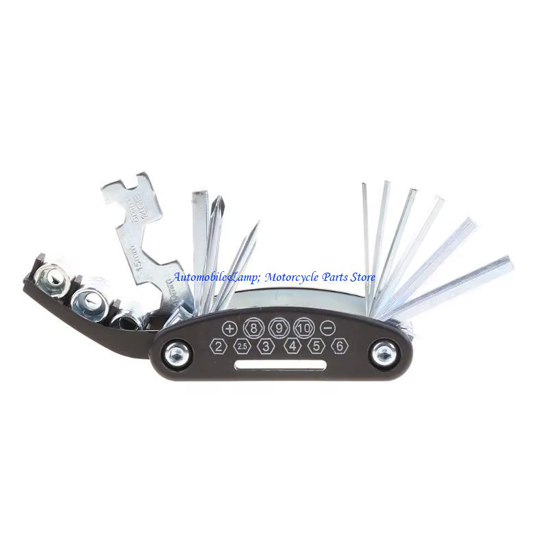 H7BD d'outils réparation mécanique vélo avec Allen multifonction 13 en 1 pour clé multi-clé hexagonale