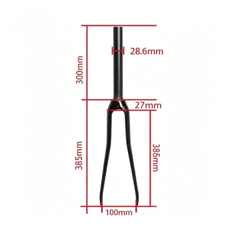 Fourche de vélo de route BUCKLOS 700c entièrement en carbone 3K brillant/mat, fourches de vélo à pignon fixe pour cyclisme sur piste
