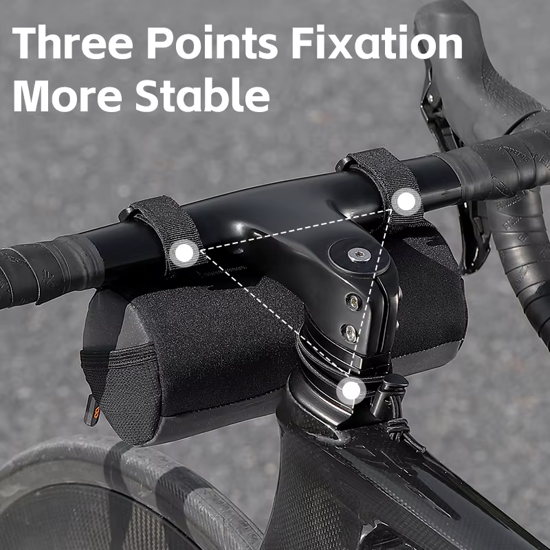 WEST BIKING-Sac de guidon de vélo portable avec bande élastique
