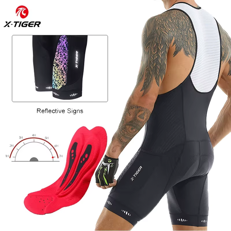 X-tiger – cuissard de cyclisme avec poche UPF 50+