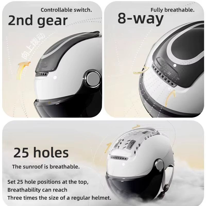 BIBEE casque de vélo électrique été respirant moto