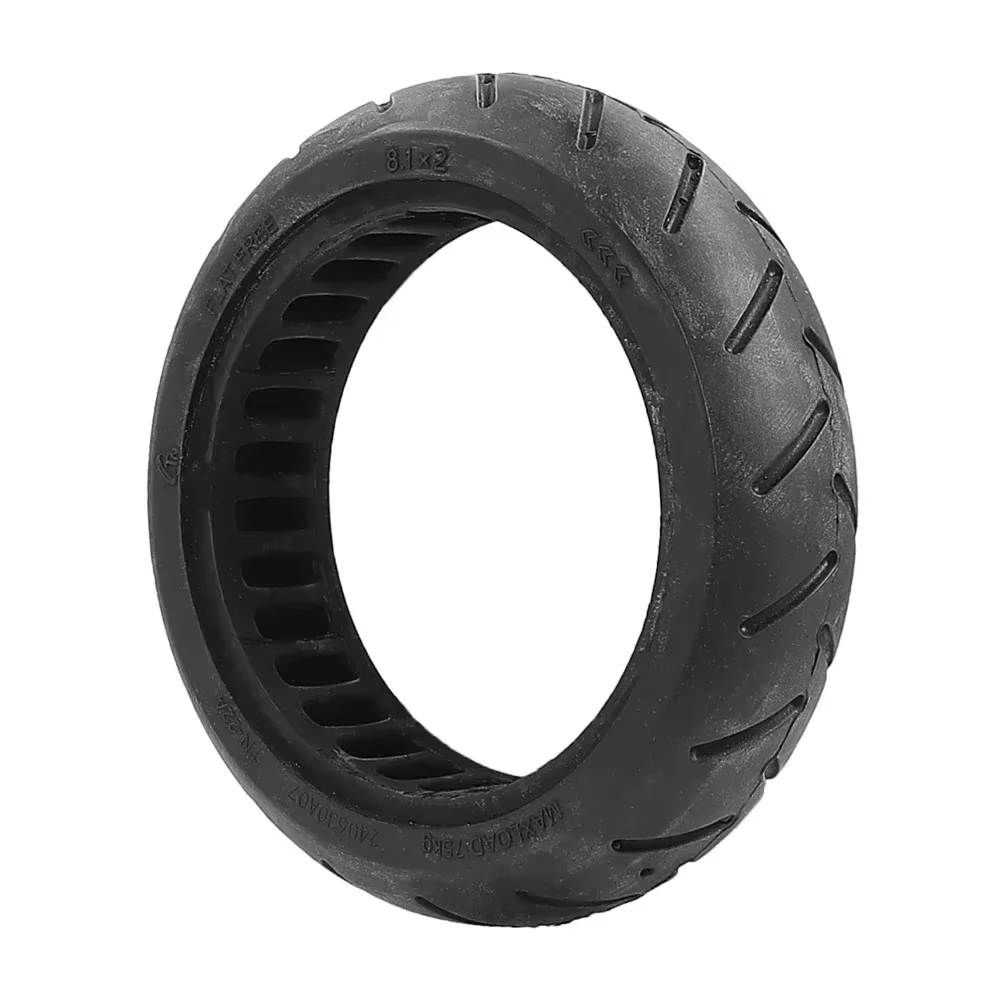 Pneu plein 8.1x2 pour Ninebot E2 E2Plus pour Xiaomi Mi4 Go Trottinette électrique Roue non pneumatique Pneus absorbant les chocs en nid d'abeille