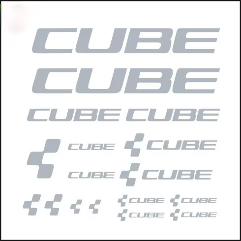Autocollants réfléchissants en vinyle pour cadre de vélo CUBE