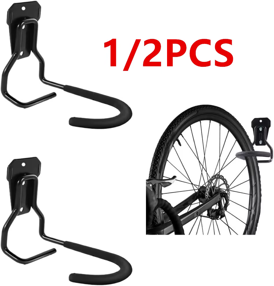 Support mural robuste pour vélo (1 ou 2 pièces)
