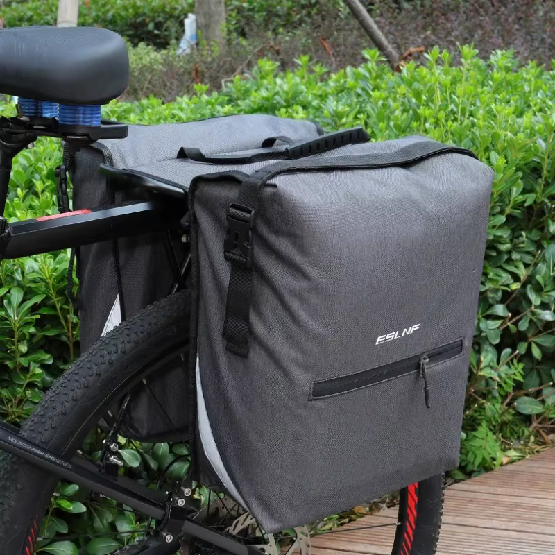 ESLNF sac de siège arrière de vélo 25L grande capacité sacs à bagages extérieurs imperméables cyclisme vtt
