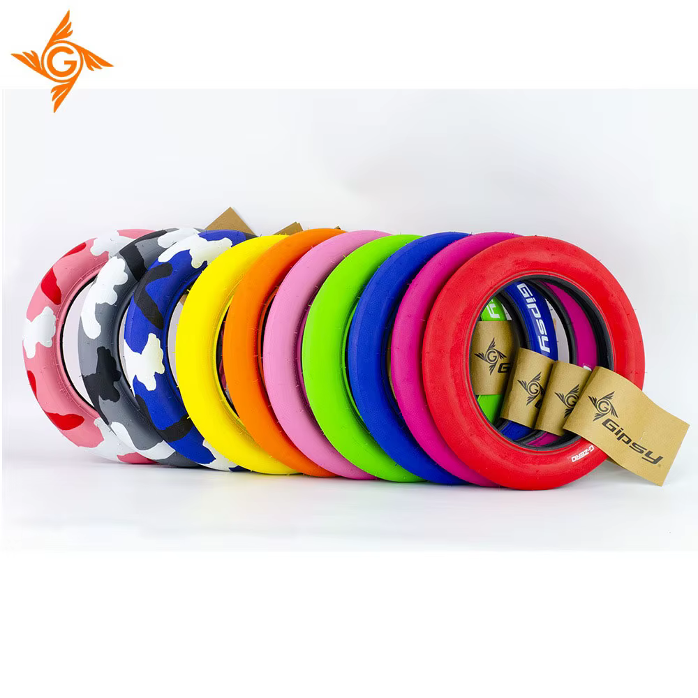 GIPSY-Pneus de vélo 12 pouces 12x1.75 pour enfants, jolis pneus lisses