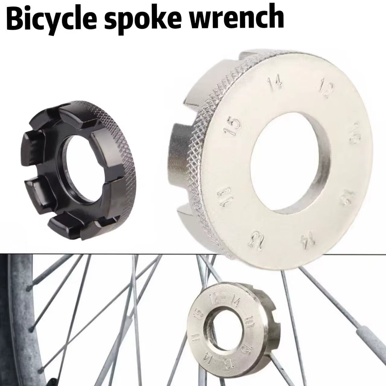 Clé à rayons de vélo, outil de montage de roue