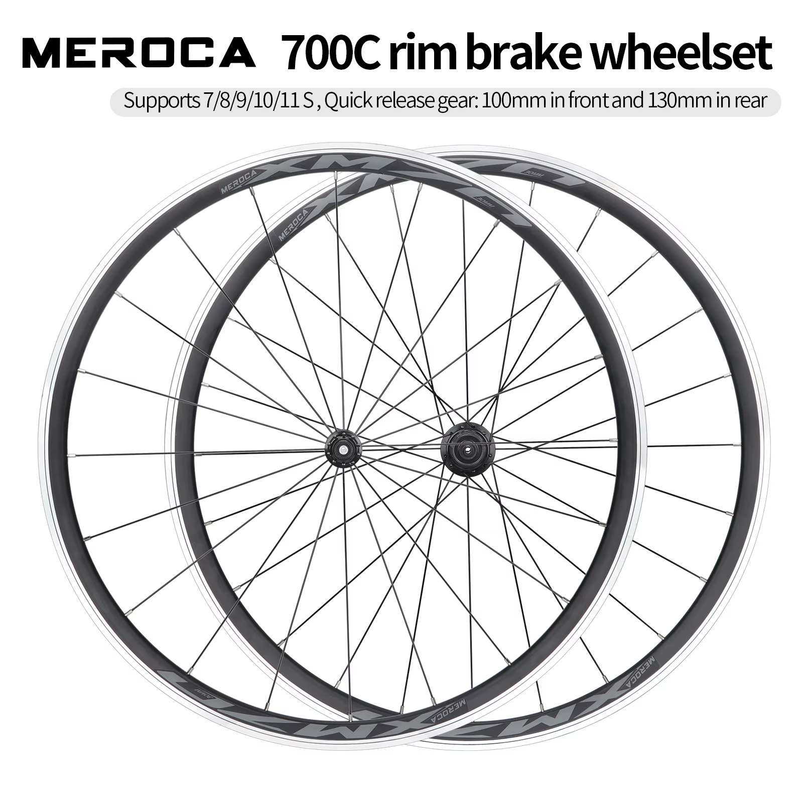 Paire de roues de vélo en alliage d'aluminium ultra-léger