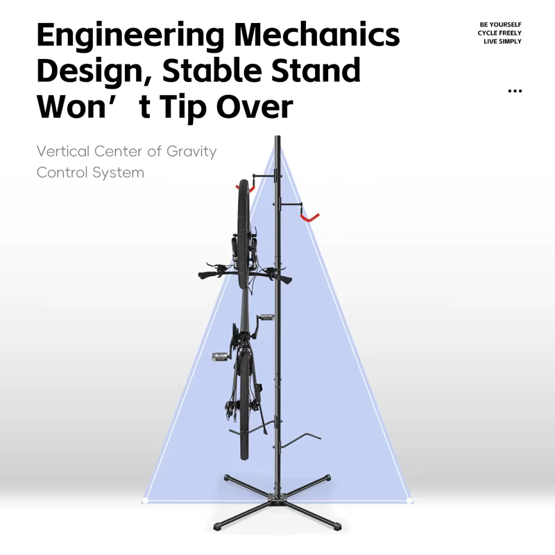 Support de stationnement vertical pour deux vélos WEST BIKING