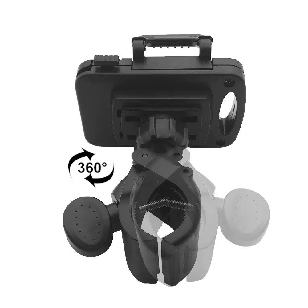 Xnyocn-Support universel de téléphone pour vélo et moto, socle rotatif à 360 degrés, avec pince, pour smartphone