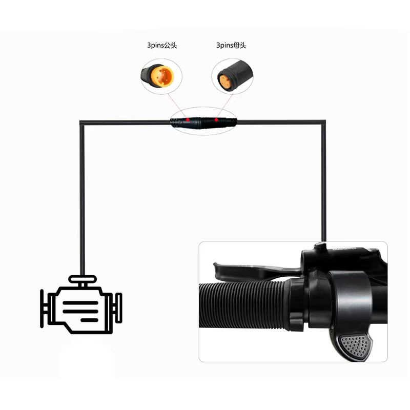 Accélérateur à pouce pour vélo électrique 36/48V/52V/60V pour BBS01 BBS02