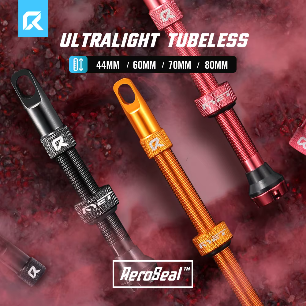 RYET – vannes Tubeless Presta 44/60/70/80mm pour vélos de route et vtt