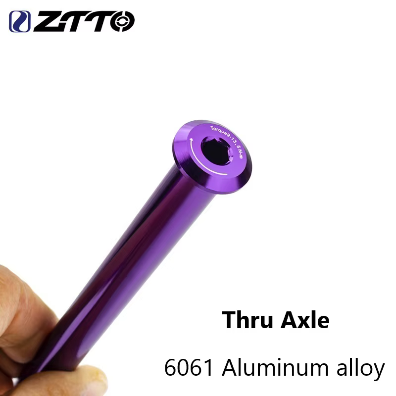 ZTTO Axe traversant violet en alliage d'aluminium 6061 pour VTT