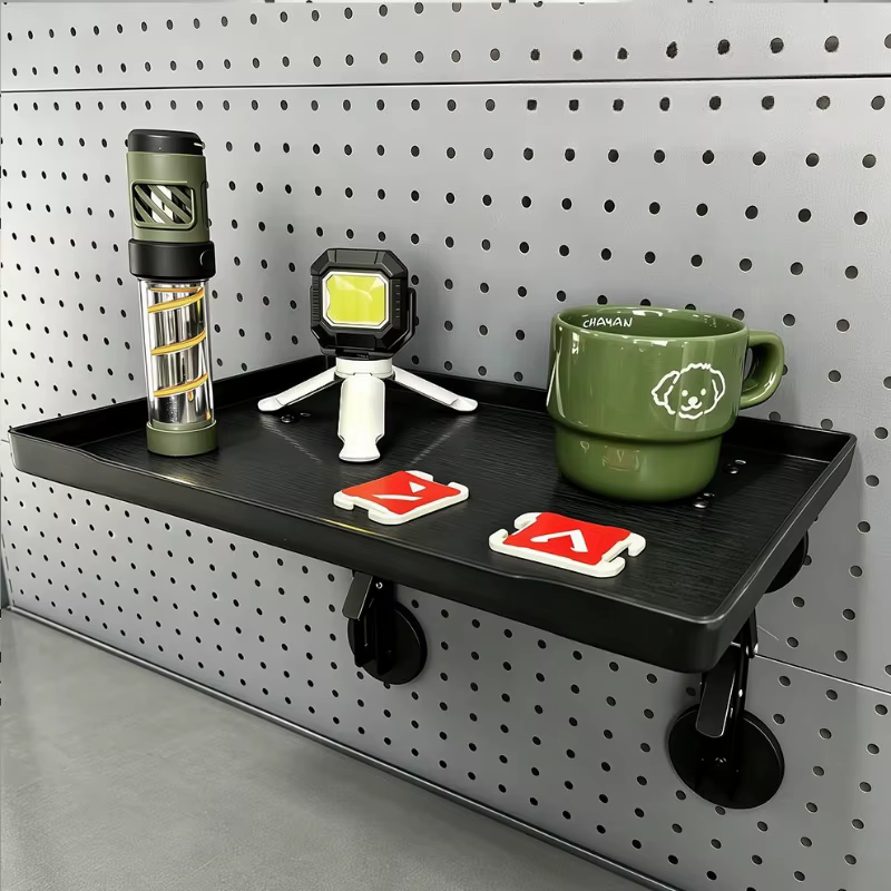 Tables de camping pliantes pour voiture, étagère multifonctionnelle à suspendre sur le côté, table de camping d'extérieur pliable, étagères robustes, planches de randonnée