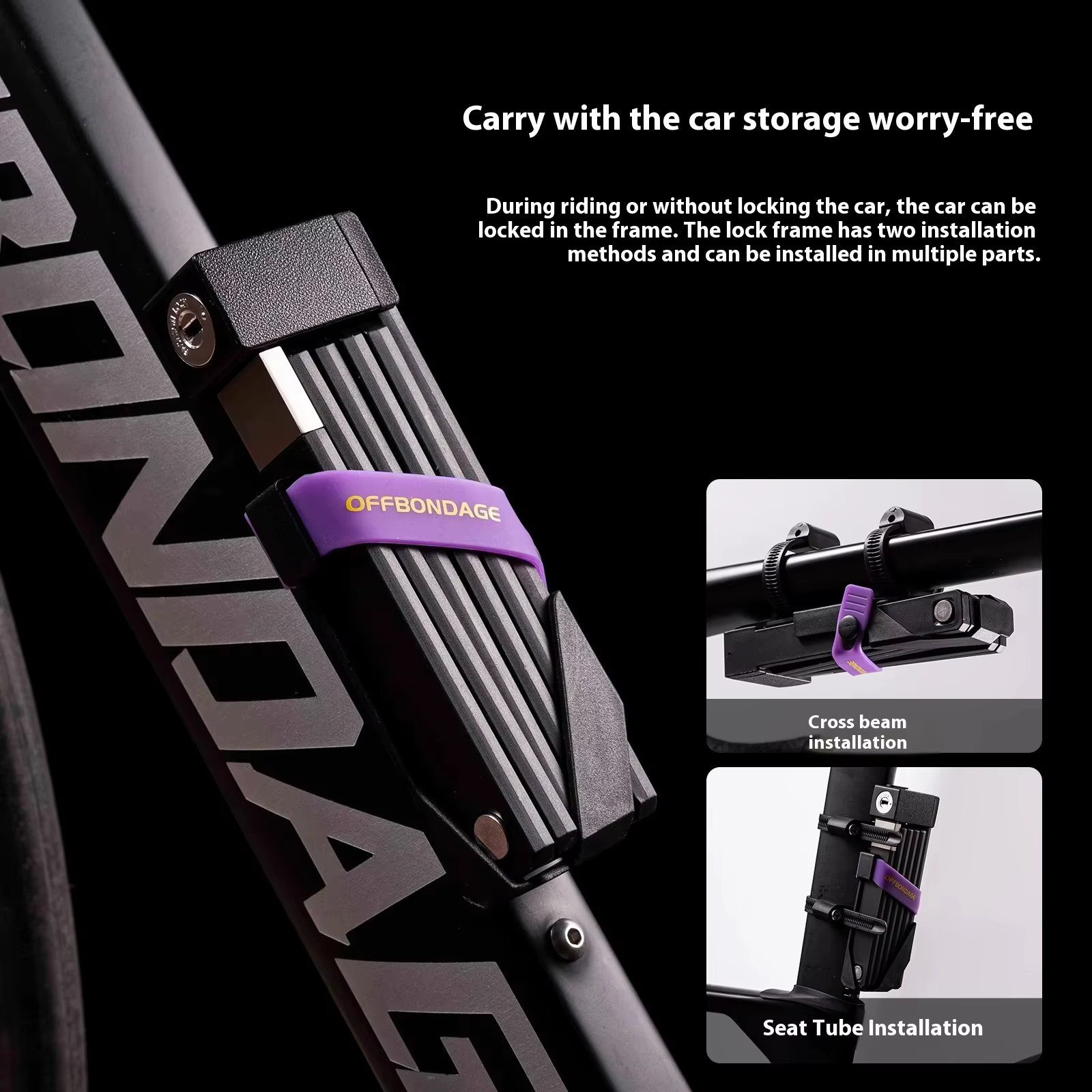 OFFBONDAGE vélo pliant serrure sécurité Durable antivol Scooter vtt route
