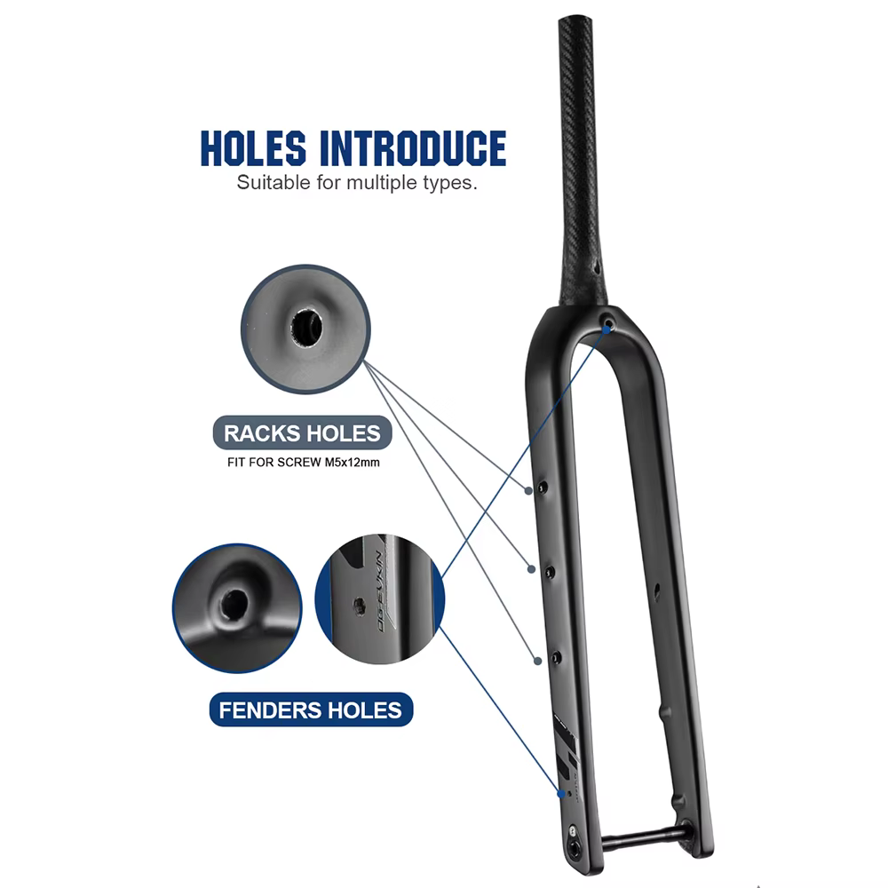 Fourche de gravier FK-020 OG-EVKIN fibre de carbone conique