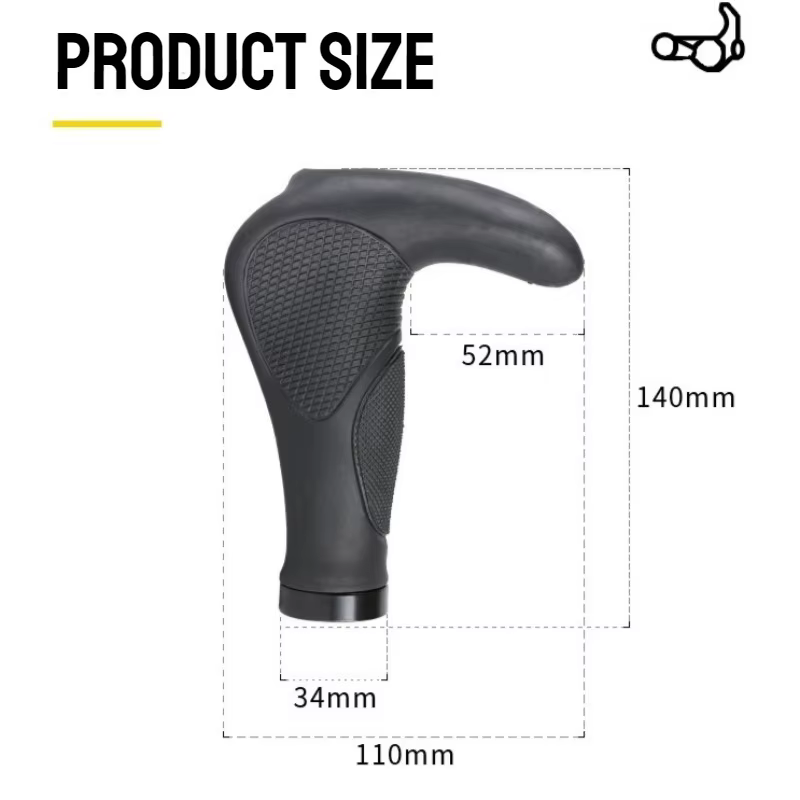 Poignée de guidon de vélo ergonomique