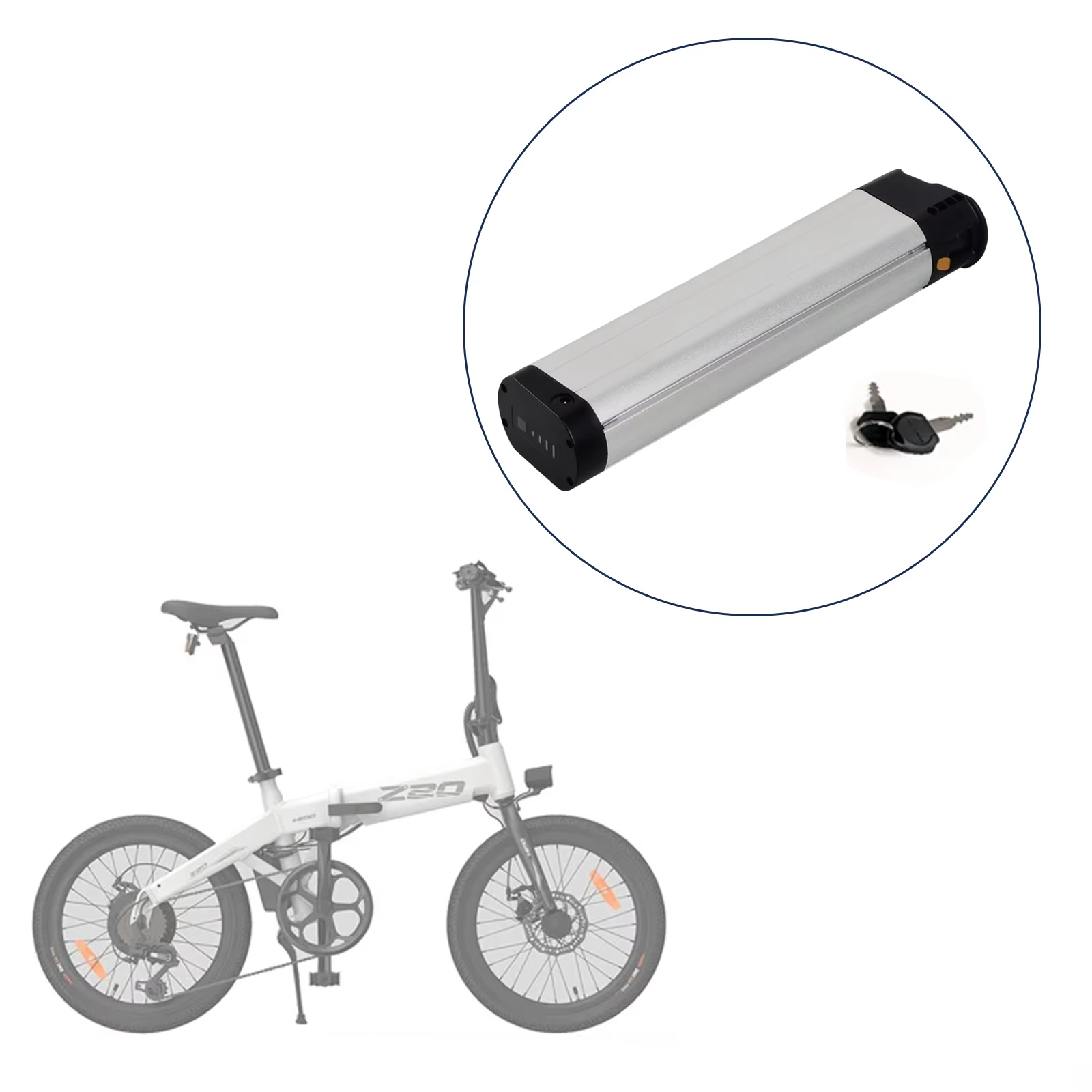 Batterie de vélo électrique pliable
