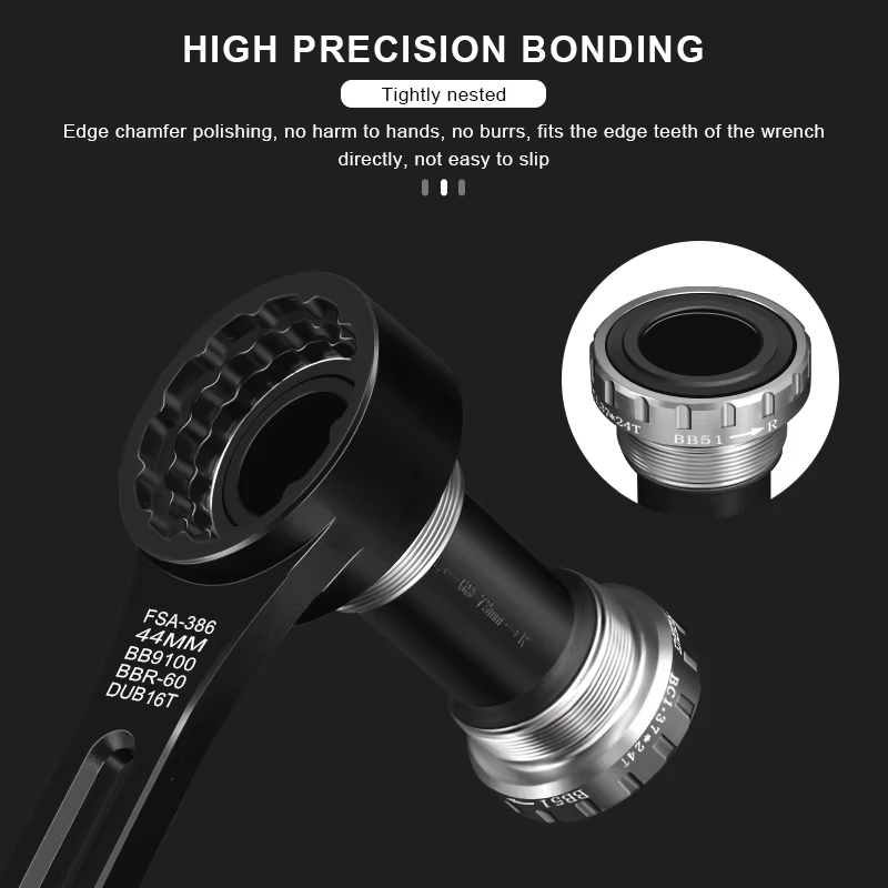 RIDERACE support de pédalier de vélo roulement scellé 24MM BB SET BC1.37-24T BB51 BB52 filetage 68-73mm pour arbre central de VTT