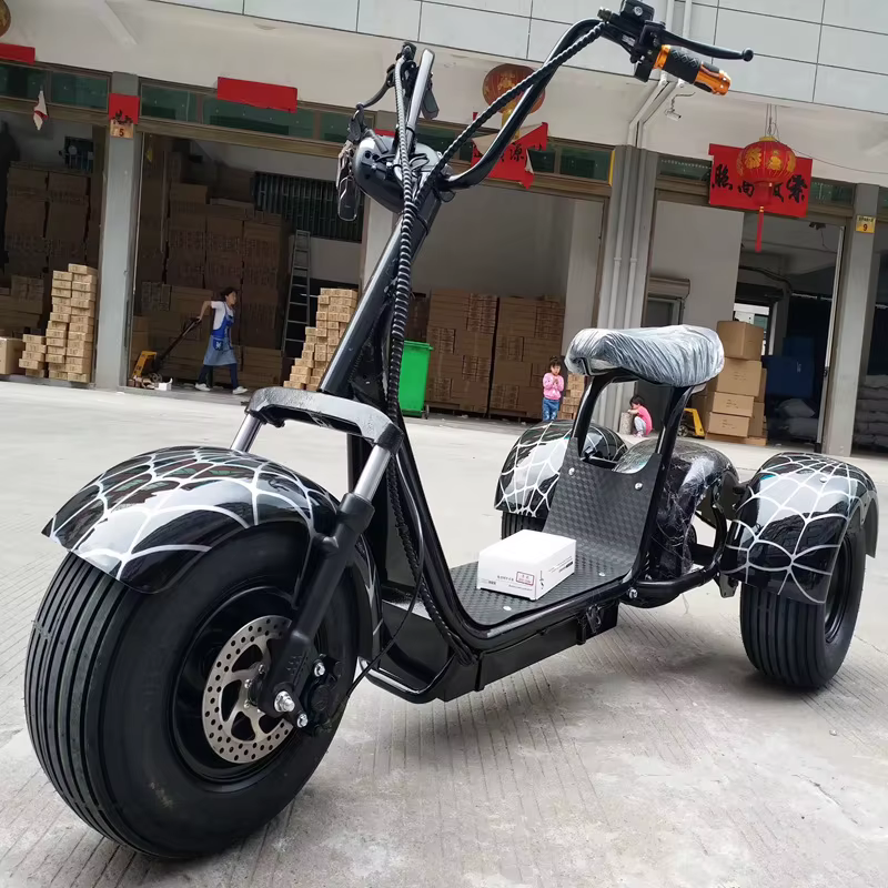 Citycoco 1500W Scooter électrique Tricycles à 3 roues pour adultes Entrepôt UE/USA/Europe 2000W 40AH Double batterie pour utilisation en ville