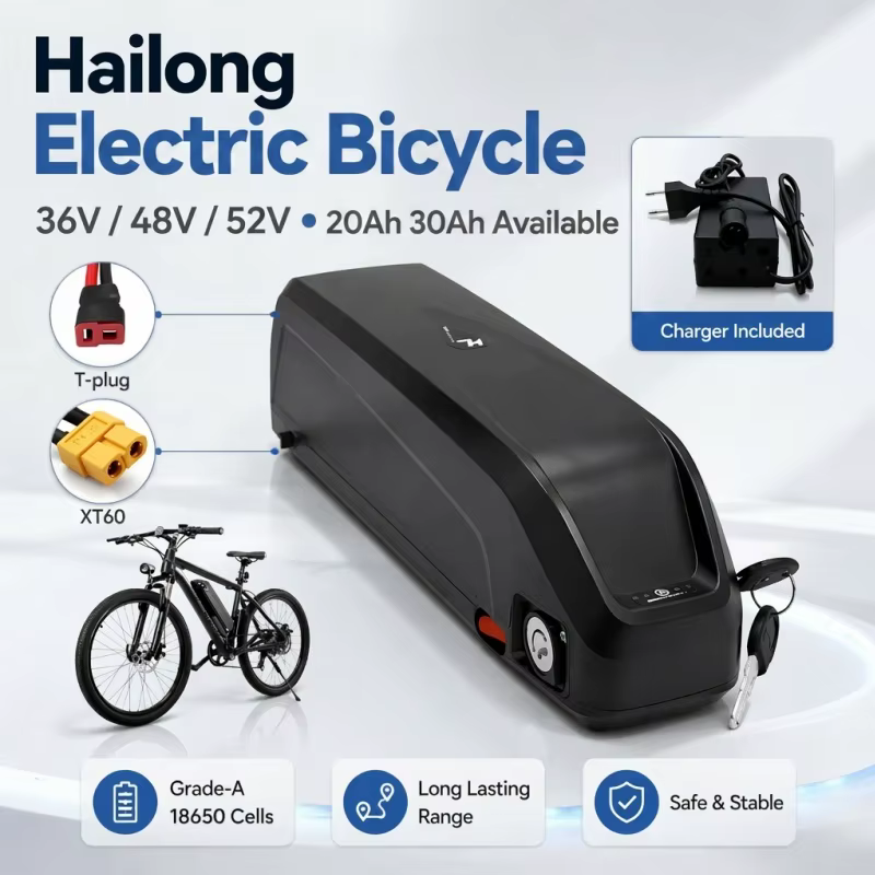 Batterie de vélo électrique type Hailong
