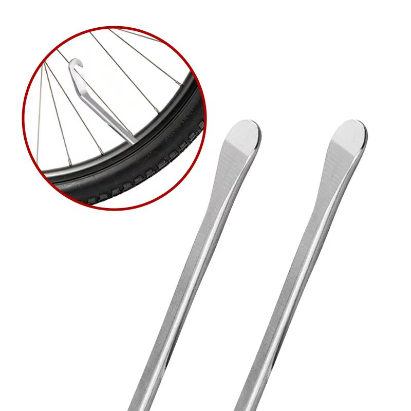 Lot de 3/6 leviers de pneu de vélo en acier inoxydable, outil de démontage de roue pour VTT et vélo de route, levier de démontage de pneu de vélo, outil de réparation