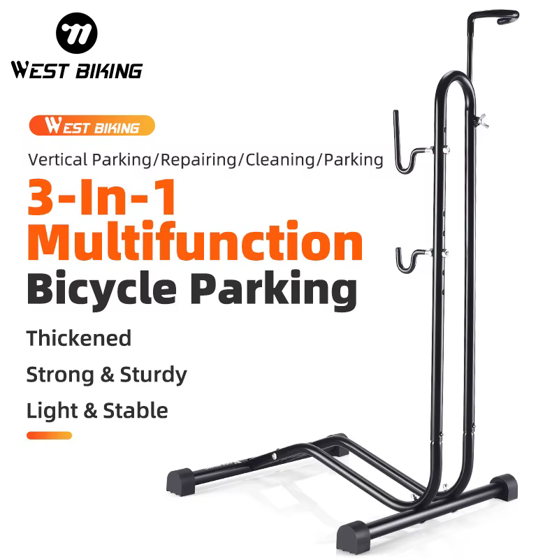 WEST BIKING – support de stationnement de vélo 3 en 1