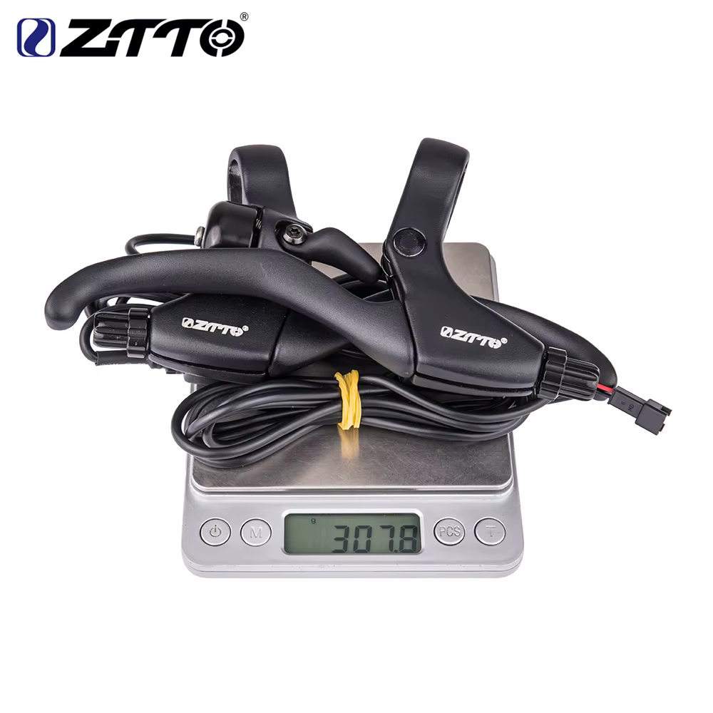 ZTTO-Levier de frein électrique pour vélo électrique, poignée de frein de mise hors tension avec cloche, connecteurs à 2 broches, haute qualité