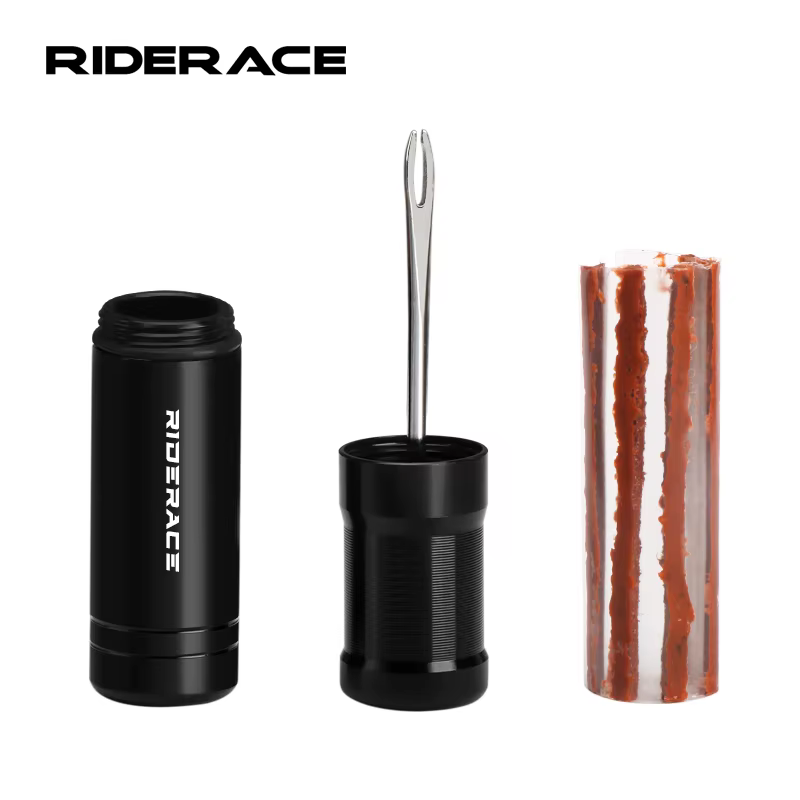 RIDERACE Kit d'outils de réparation de pneus de vélo VTT Tubeless pneu crevaison scellant caoutchouc rayure perceuse ensemble vtt cyclisme sur route