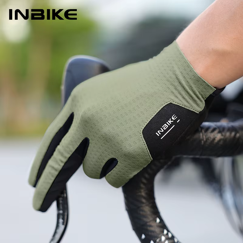 INBIKE 2025 gants de cyclisme doigt complet écran tactile anti-dérapant Gel paume réfléchissant