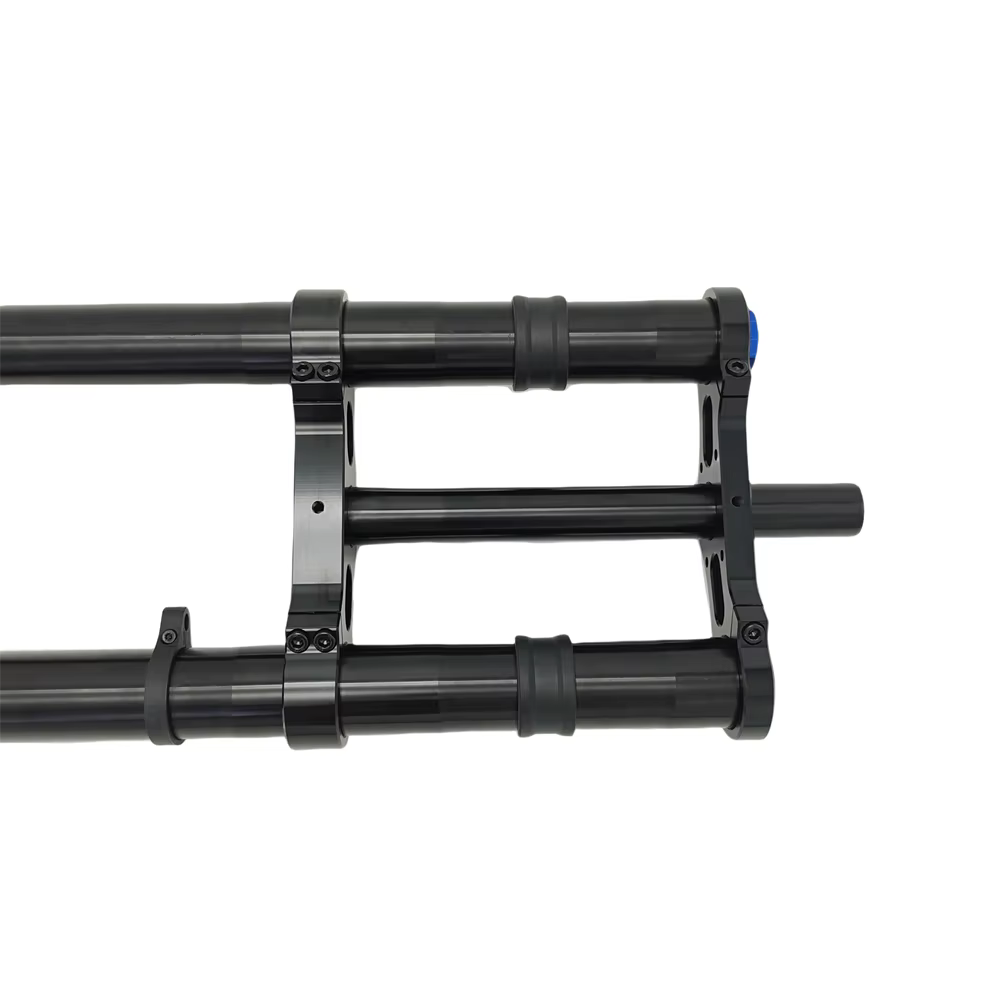 KKE Fourche avant pour gros vélo de 20 pouces, axe 135 × 15 mm, tube droit