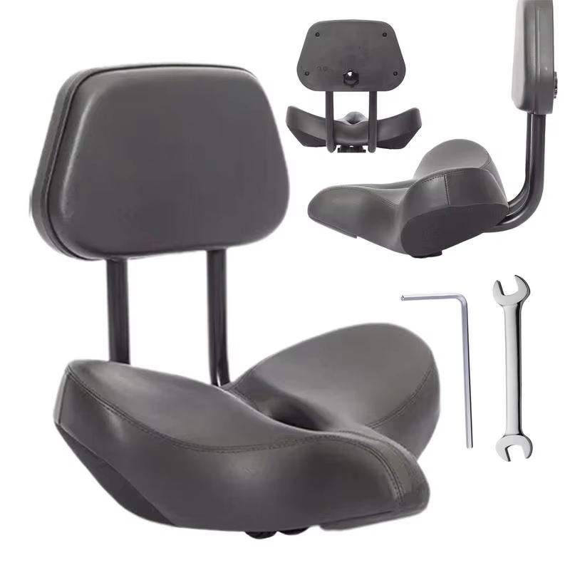Selle de Vélo Confortable avec Dossier pour Scooter Électrique