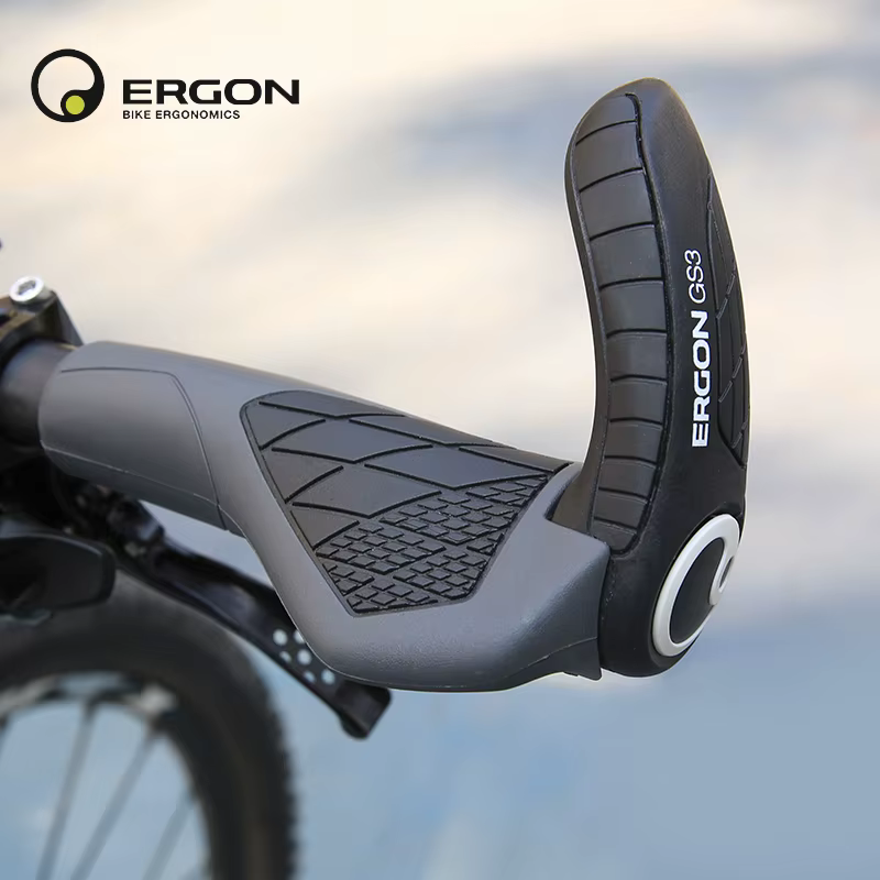 Poignées de guidon de vélo ERGON GS3 antidérapantes en caoutchouc