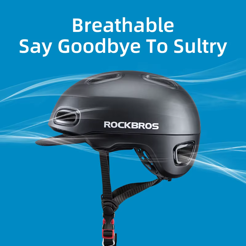Casque de vélo ROCKBROS avec fixation de visière décontractée