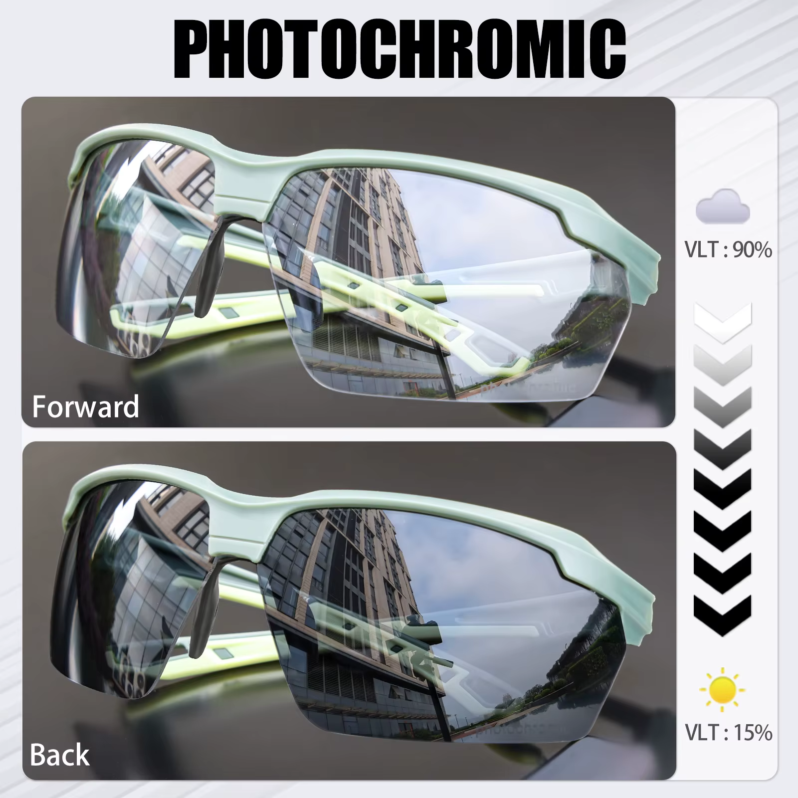 SCVCN lunettes de cyclisme photochromiques hommes vtt