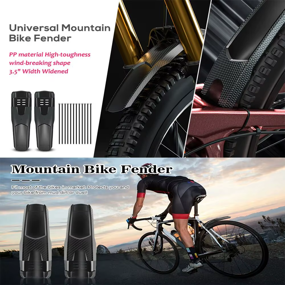1/2 pièces ENLEE vélo coque dure garde-boue