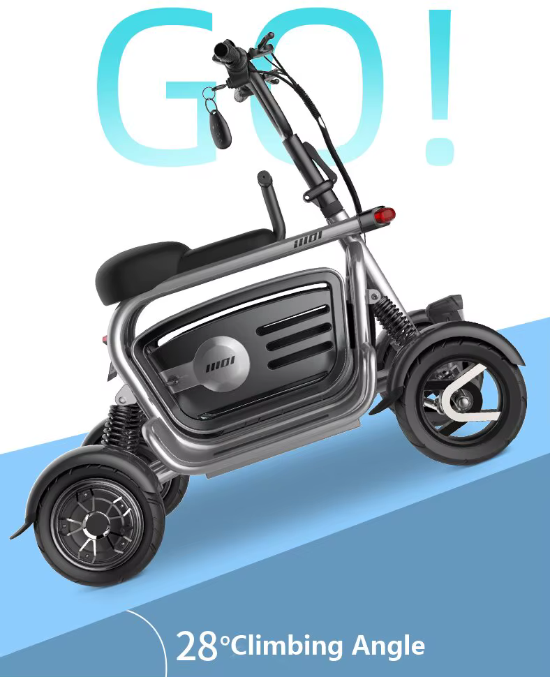 Scooter électrique à double moteur à 4 roues pour adultes