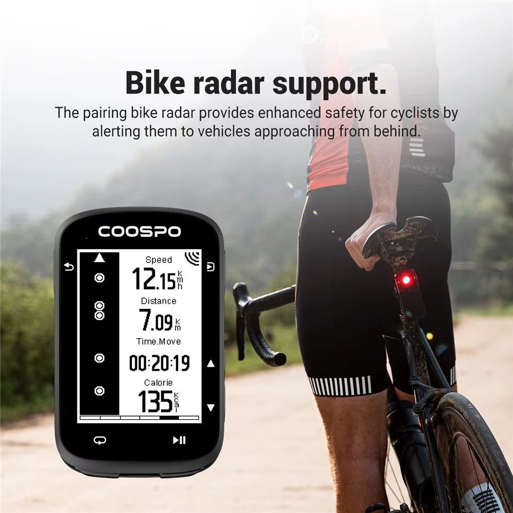 COOSPO CS500 Route Navigation vélo ordinateur GPS cyclisme odomètre sans fil