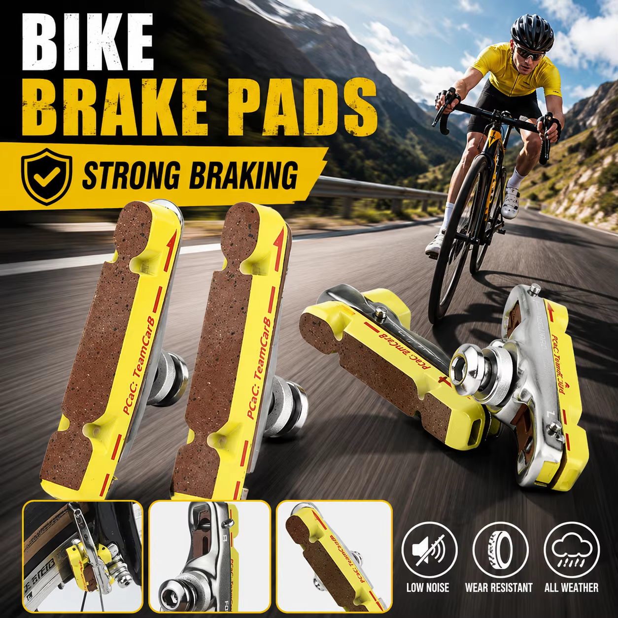 Plaquettes de frein pour vélo de route