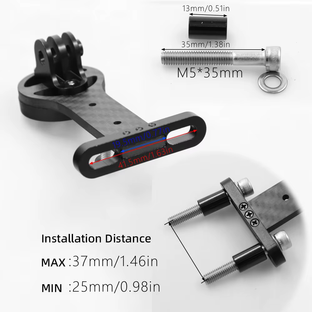 Support de vélo Garmin en carbone
