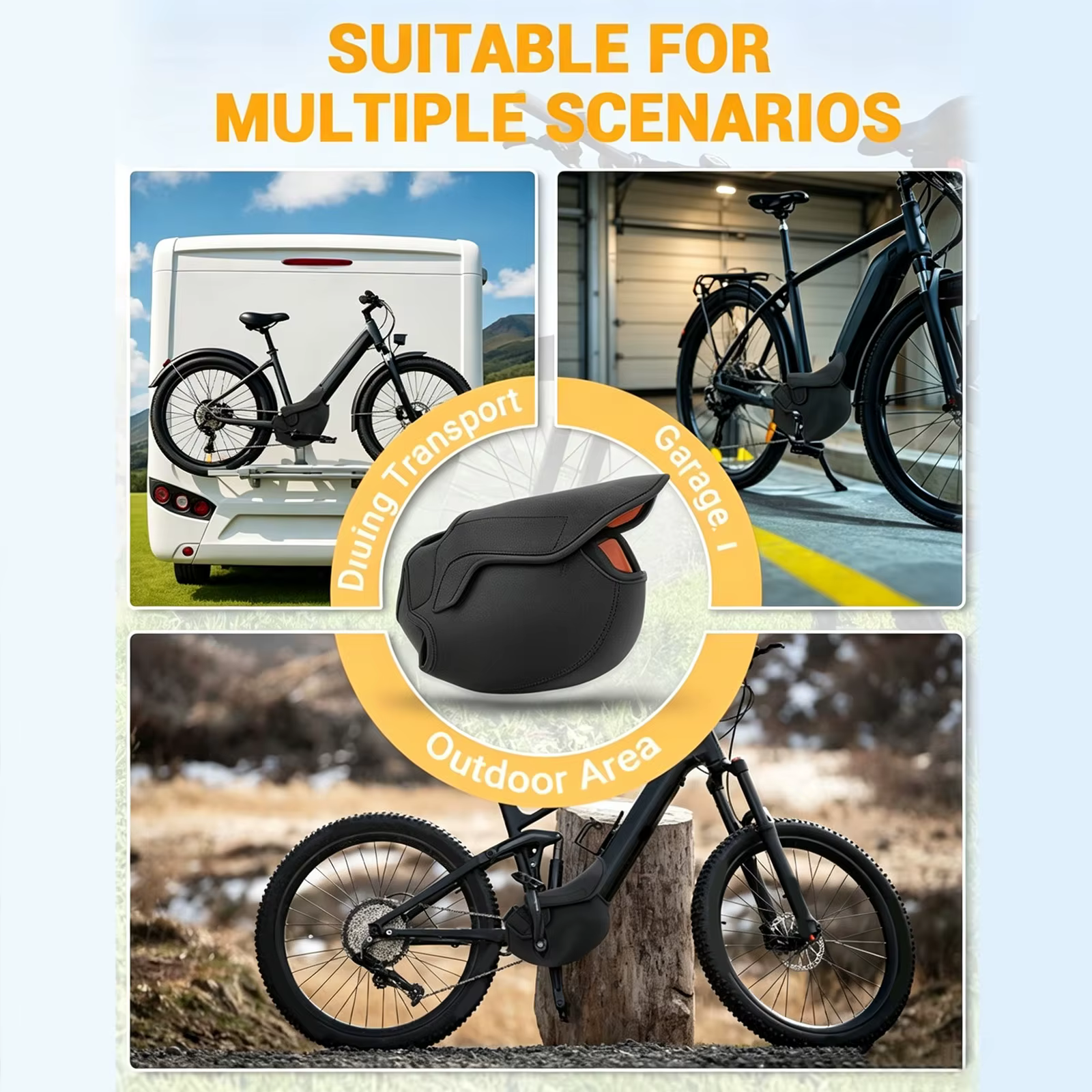 Housse de protection pour moteur de vélo électrique