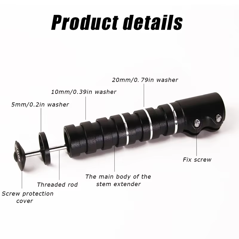 Tige de fourche de vélo montée jusqu'à 85 115 135 150 180 210MM