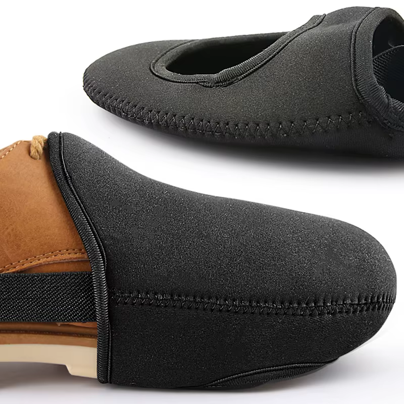 1 paire de couvre-chaussures de cyclisme coupe-vent demi-paume protecteur d'orteil vtt vélo de route