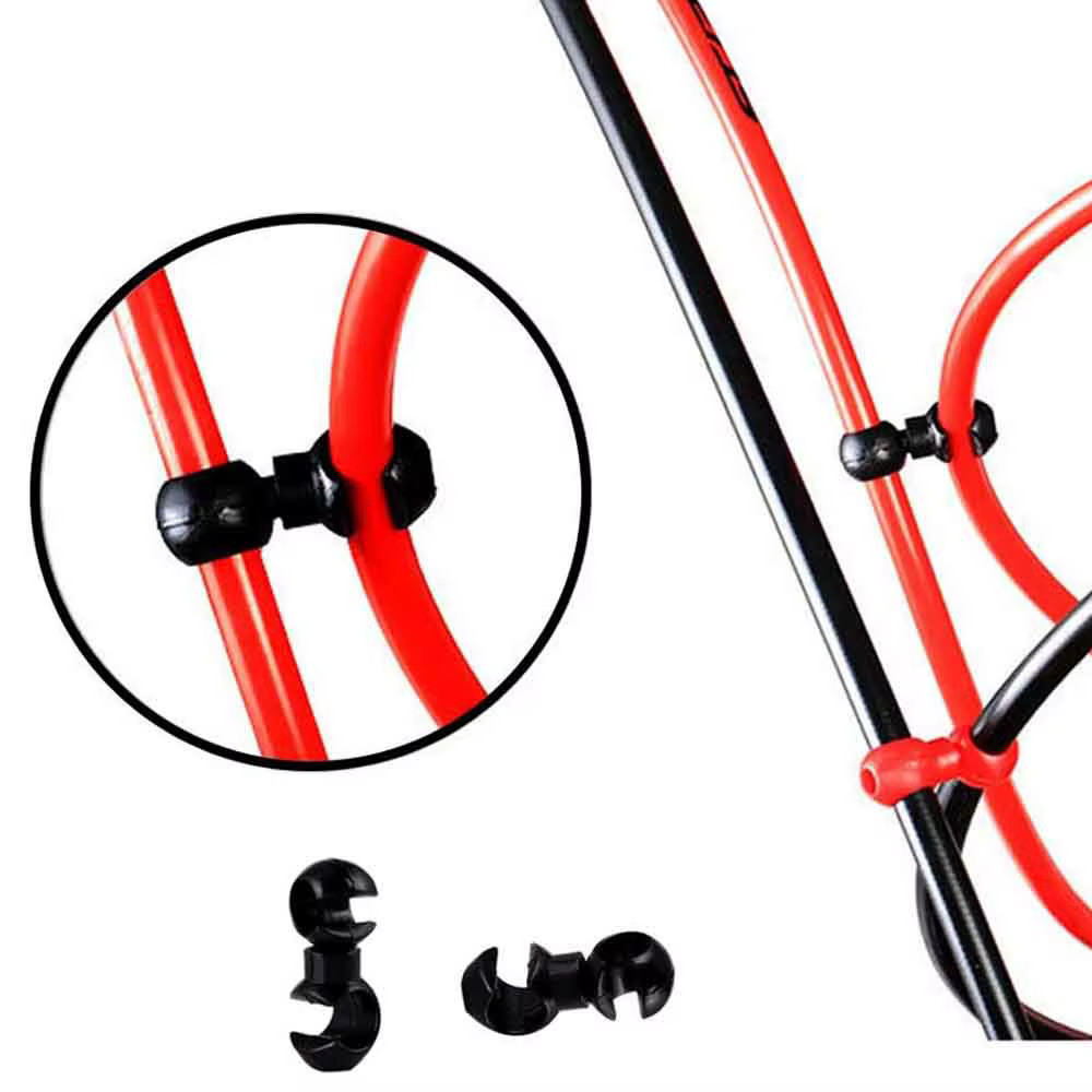 10 pièces/ensemble Clips de ligne transversale de vélo câble d'engrenage de frein