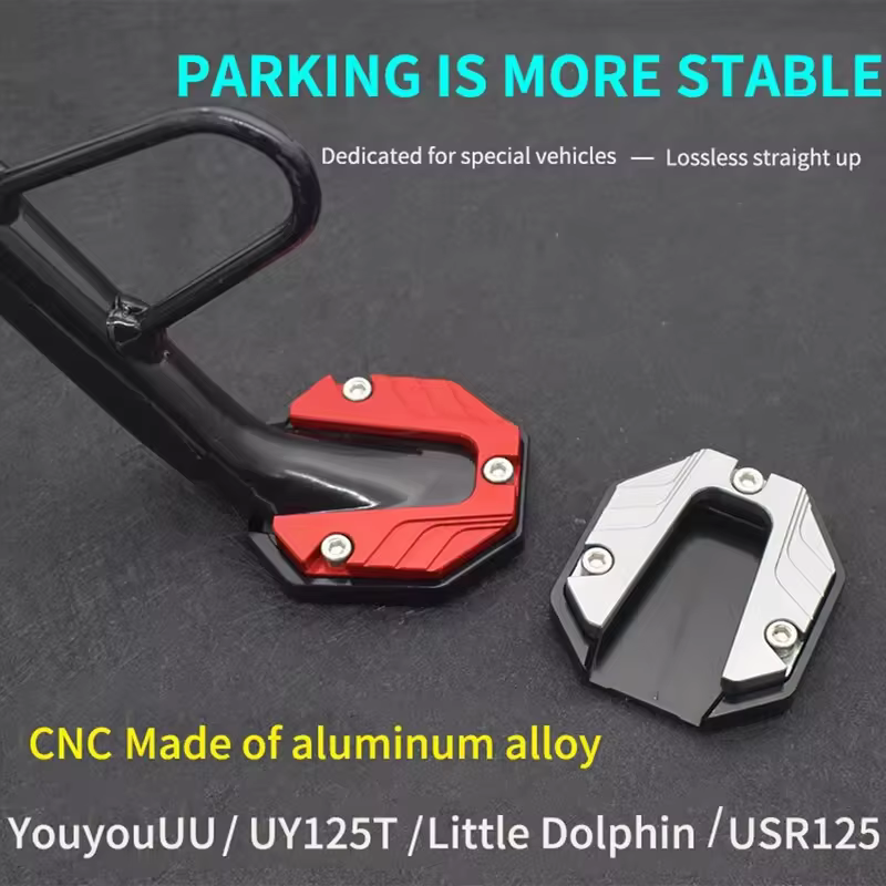 Plaque de Support de Pied Latéral en Alliage d'Aluminium pour Scooter