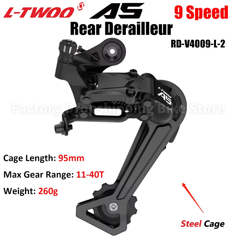 LTWOO A5 1X9 vitesses vtt vélo dérailleur groupe Compatible SHIMANO BANBOK 32T 36T Cassette volant VG chaînes pièces