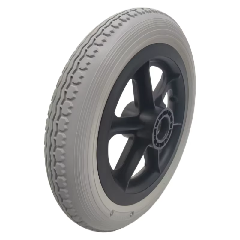 12 pneus solides gris non gonflables de 1/2 x 2 1/4, adaptés au remplacement des pneus de trottinettes électriques, résistants à l'usure et antidérapants